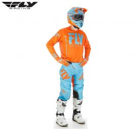 Fly 2018 Lite Hydrogen Jersey and Pants Combo (Orange/Blue)