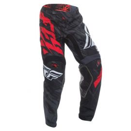 Fly Racing Kinetic Relapse MX Pants - Black Red