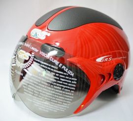 GRS 102K Open Face Helmet-Black/Red